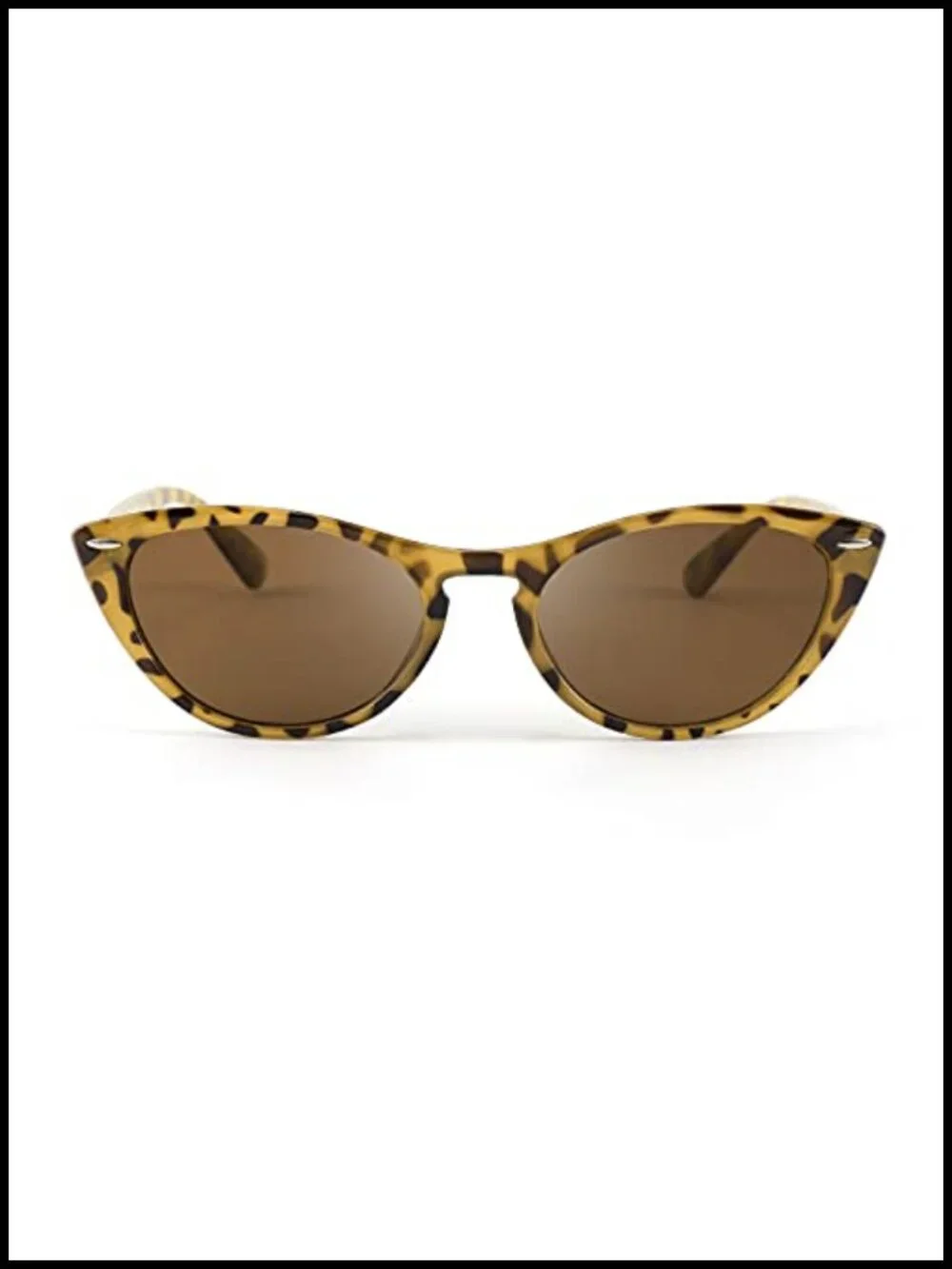 Retro Cat Eye Sunglasses UV400 Protection Plastic Frame Unisex